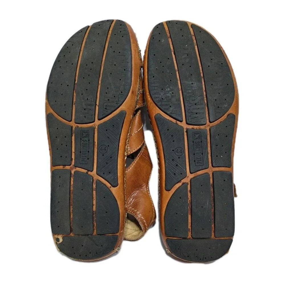 Pikolinos Tarifa Sandals Mens Size 10-10.5 EUR 44 Fisherman Brown Leather